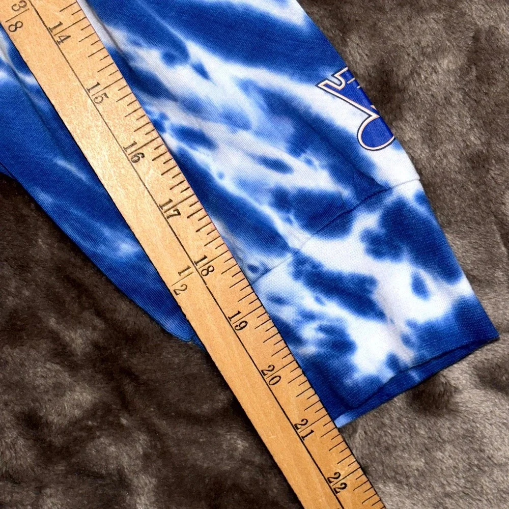 St Louis‎ Blues Sweatshirt Womens Large Tie Dye Cotton Wear By Erin Andrews NHL